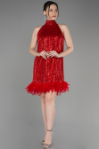 Tenue de Soirée Courte Rouge ABK2049