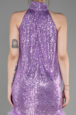 Tenue de Soirée Courte Lilas ABK2049