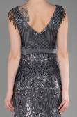 Robe Queue de Poisson Longue Anthracite ABU3874