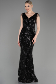Robe Queue de Poisson Longue Noir ABU3874