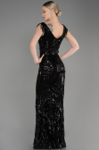 Robe Queue de Poisson Longue Noir ABU3874