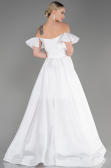 Robe de Soirée Longue Blanc ABU3884