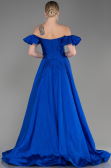 Robe de Soirée Longue Bleu Saxe ABU3884