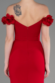 Robe Queue de Poisson Longue Rouge ABU3891