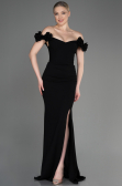 Robe Queue de Poisson Longue Noir ABU3891