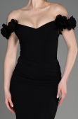 Robe Queue de Poisson Longue Noir ABU3891