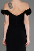 Robe Queue de Poisson Longue Noir ABU3891