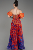 Robe de Soirée Longue Orange ABU3903