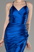 Robe de Cérémonie Courte Bleu Saxe ABK2078