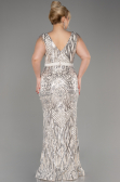 Robe De Fiançailles Grande Taille Longue Vison ABU3876