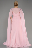 Robe de Soirée Grande Taille Longue Mousseline Poudre ABU3913