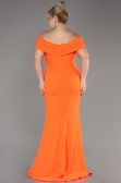 Robe de Soirée Grande Taille Longue Orange ABU3172