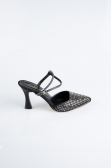 Stiletto Satin Noir MJ5165