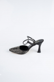 Stiletto Satin Noir MJ5165