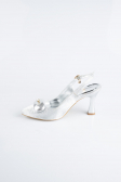 Stiletto Coupe Au Laser Argent MJL5164
