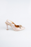 Stiletto Coupe Au Laser Rose MJL5164