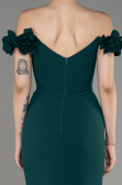 Robe Queue De Poisson Longue Émeraude ABU3891