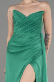Robe de Soirée Longue Mousseline Vert ABU3947