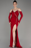 Robe De Soirée Longue Rouge ABU3824