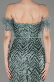 Robe Queue de Poisson Longue Turquoise ABU3953