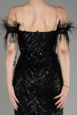Robe Queue de Poisson Longue Noir ABU3953