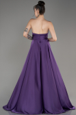 Robe de Soirée Longue Satin Lilas ABU3965