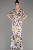 Robe de Soirée Longue Lilas ABU3973