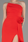 Robe de Soirée Longue Mousseline Corail ABU3974