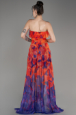 Robe de Soirée Longue Orange ABU3975