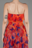 Robe de Soirée Longue Orange ABU3975
