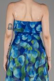 Robe de Soirée Longue Bleu Saxe ABU3975