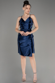 Robe de Cérémonie Courte Bleu Marine ABK2078