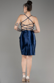 Robe de Cérémonie Courte Bleu Marine ABK2078