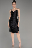 Robe de Cérémonie Courte Noir ABK2078