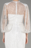 Robe de Soirée Longue Blanc ABU3981