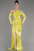 Robe de Soirée Longue Pistache vert ABU3976