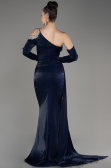 Robe de Soirée Longue Bleu Marine ABU3976