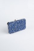 Sac De Soirée Luxe Pierreux Bleu Saxe SHT827