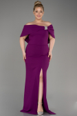 Robe De Soirée Grande Taille Longue Violet ABU3945