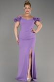 Robe De Graduation Grande Taille Longue Lilas ABU3946