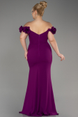 Robe De Graduation Grande Taille Longue Violet ABU3946