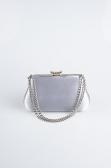 Sac de Soirée Luxe Satin Argent SH834
