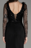 Robe de Soirée Longue Noir ABU3283