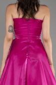 Robe de Soirée Longue Fushia ABU4015