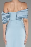 Robe de Soirée Longue Bleu clair ABU4024