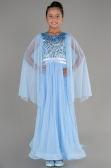 Robe De Soirée Enfants Longue Indigo ABU3155
