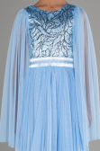 Robe De Soirée Enfants Longue Indigo ABU3155