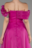 Robe de Soirée Longue Fushia ABU4044