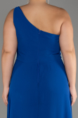 Robe De Invitation Grande Taille Mousseline Bleu Saxe ABT119