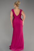 Robe Grande Taille Longue Fushia ABU3737